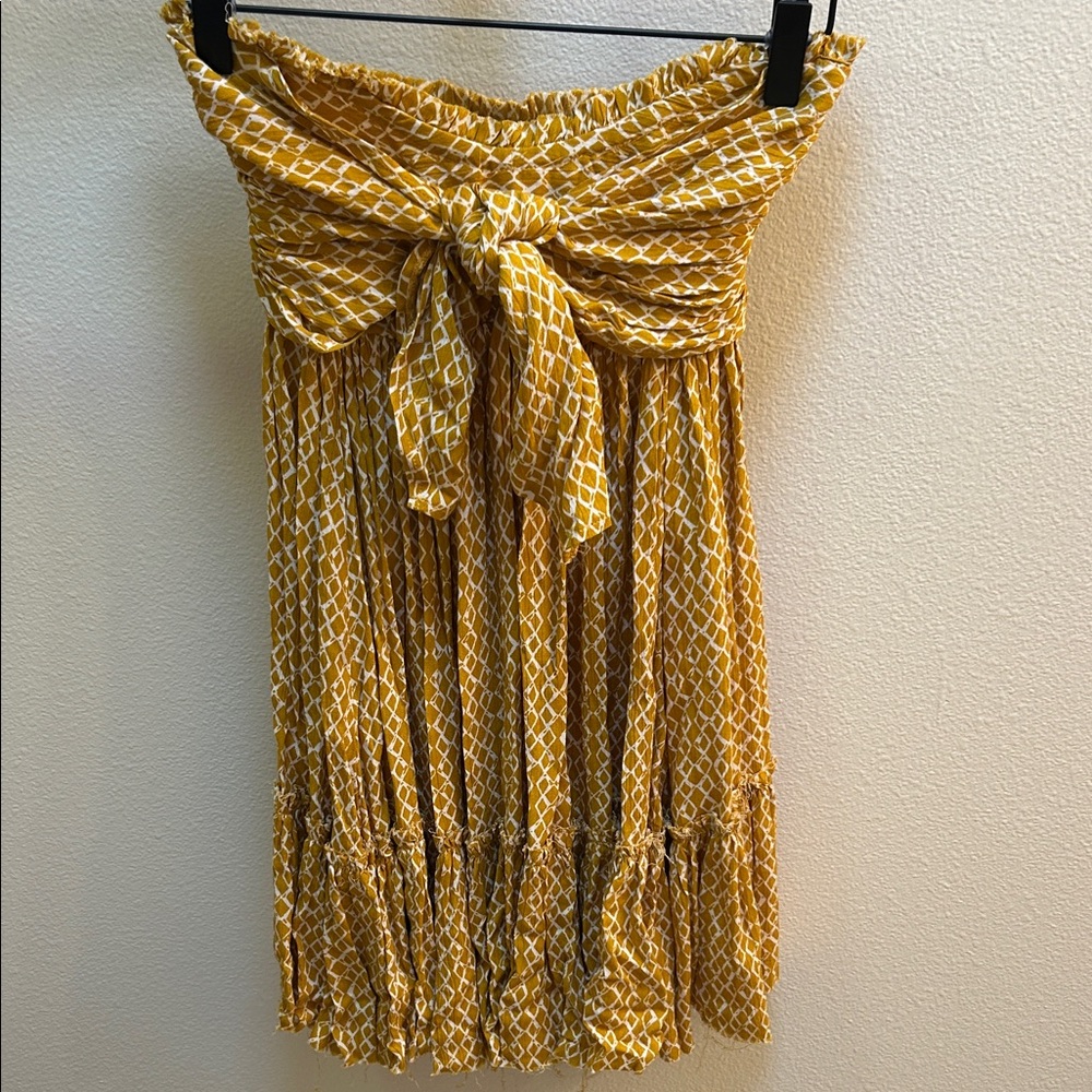 Skylar + Madison Mustard pattern dress